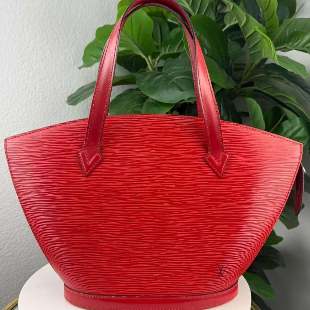 💎✨Authentic Louis Vuitton Saint Jacques PM Bag Red20773085